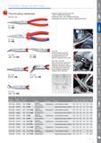 57 Плоскогубцы механика Knipex DIN ISO 5745 высокий предел прочности на изгиб губок и наконечников щипцов захватные губки с крестообразной насечкой ванадиевая электрост Каталог KNIPEX 2014 Профессиональный ручной инструмент для удаления изоляции Плоскогубцы Кусачки Ножницы Клещи Бокорезы Стр. 57