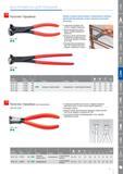 95 Кусачки торцевые Knipex Форма головки обеспечивает оптимальную свободу движений при вязании узлов в процессе монтажа арматуры с режущими кромками для мягкой и твердо Каталог KNIPEX 2014 Профессиональный ручной инструмент для удаления изоляции Плоскогубцы Кусачки Ножницы Клещи Бокорезы Стр. 95