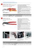 106 Высокотехнологичные сантехнические клещи электроизолированные Knipex DIN ISO 8976 IEC 60900 DIN EN 60900 1000V настройка путем сдвига непосредственно в сторону детал Каталог KNIPEX 2014 Профессиональный ручной инструмент для удаления изоляции Плоскогубцы Кусачки Ножницы Клещи Бокорезы Стр. 106