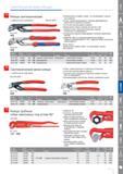 111 Клещи сантехнические Knipex с гребенчатым шарниром DIN ISO 8976 самофиксация на трубах и гайках не соскальзывают с детали легче работать легкое плавное защелкивание Каталог KNIPEX 2014 Профессиональный ручной инструмент для удаления изоляции Плоскогубцы Кусачки Ножницы Клещи Бокорезы Стр. 111