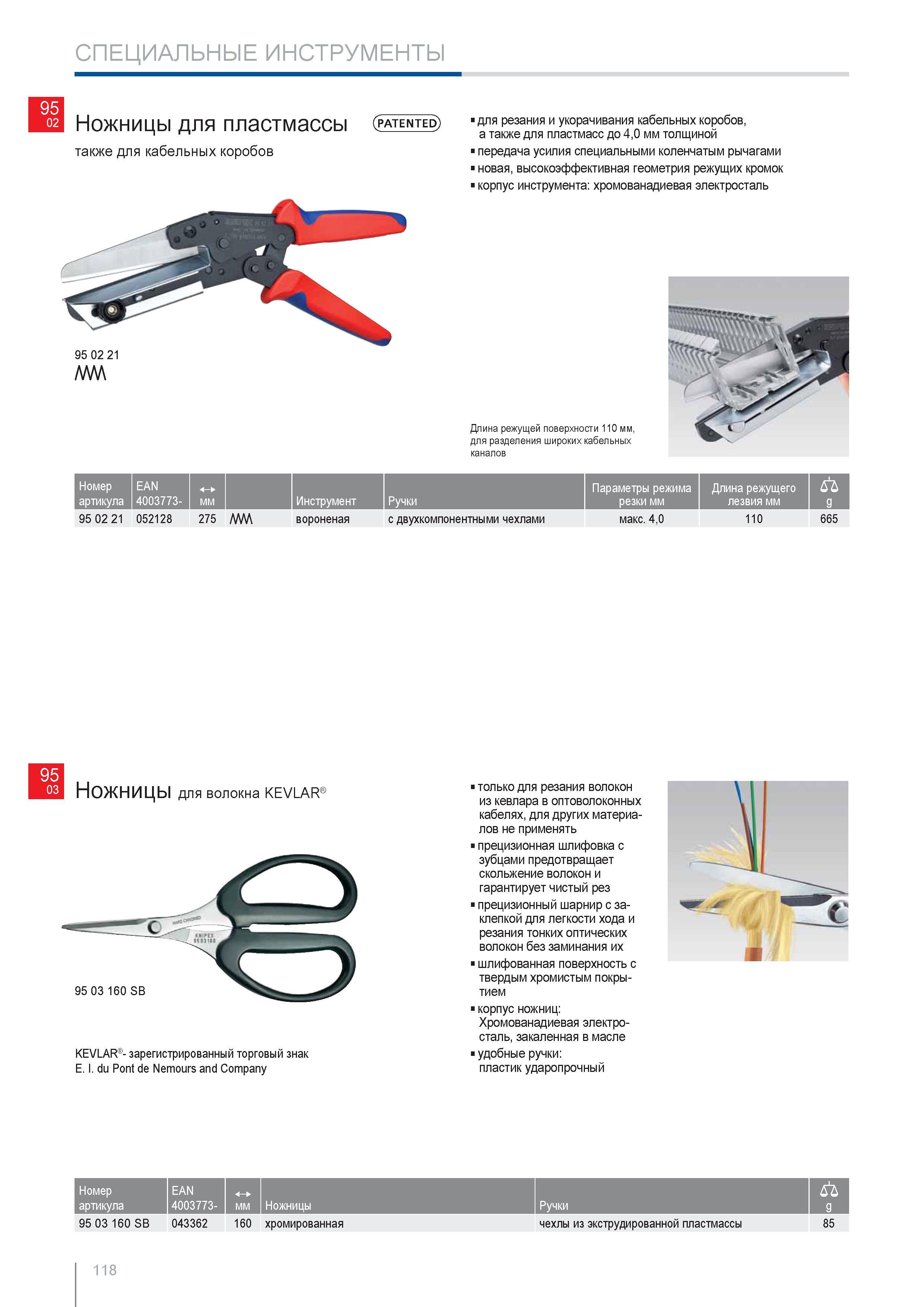 118 Ножницы Knipex для резания и укорачивания кабельных коробов для пластмасс до 40 мм толщиной передача усилия специальными коленчатым рычагами новая высокоэффективная Каталог KNIPEX 2014 Профессиональный ручной инструмент для удаления изоляции Плоскогубцы Кусачки Ножницы Клещи Бокорезы Стр. 118