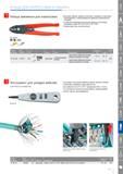145 Клещи зажимные Knipex для резки кабелей удаления изоляции с проводов и опрессовки изолированных и неизолированных кабельных наконечников и штекеров с режущими выборк Каталог KNIPEX 2014 Профессиональный ручной инструмент для удаления изоляции Плоскогубцы Кусачки Ножницы Клещи Бокорезы Стр. 145