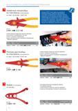 196 Компания KNIPEX представляет две разработки Высококачественные надежные пластмассовые плоскогубцы изолированные во избежание коротких замыканий для использования при Каталог KNIPEX 2014 Профессиональный ручной инструмент для удаления изоляции Плоскогубцы Кусачки Ножницы Клещи Бокорезы Стр. 196