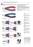 214 Кусачки прецизионные Knipex для самых тонких работ по резанию в электронике и точной механике коробчатый прецизионный шарнир плоская двуперая пружина с малым трением Каталог KNIPEX 2014 Профессиональный ручной инструмент для удаления изоляции Плоскогубцы Кусачки Ножницы Клещи Бокорезы Стр. 214