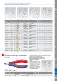 215 Кусачки угловые для электроники Knipex DIN ISO 9654 с режущими кромками для мягкой и среднетвердой проволоки без фаски для чистого ровного реза твердость режущих кро Каталог KNIPEX 2014 Профессиональный ручной инструмент для удаления изоляции Плоскогубцы Кусачки Ножницы Клещи Бокорезы Стр. 215