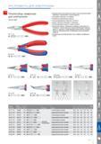 217 Плоскогубцы захватные Knipex для электроники DIN ISO 9655 для самых тонких монтажных работ в электронике и точной механике для захвата фиксации и изгибания коробчаты Каталог KNIPEX 2014 Профессиональный ручной инструмент для удаления изоляции Плоскогубцы Кусачки Ножницы Клещи Бокорезы Стр. 217