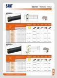 15 SANT M 10 71 TURNING TOOLS External turning toolholders KSl'fTJ MCLNR/L Shim Wreoch Clamp : r im >x K L a b L h 0 a r n MCLNR/L 1616H12 16 16 100 16 20 32 Каталог SANT 2016 Металлорежущий инструмент со сменными режущими пластинами Токарные резцы с СРП Расточные оправки Резьбовые державки Торцевые фрезы Корпусные сверла Стр. 09