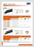 38 ¥171 TURNING TOOLS 9NHS73 External turning to< SANT t n 7i m Type Dimension<n n) -J wijm/jm- Screw il Wrench r t m a b L h R L SVJBR'L 1212F11 12 12 80 12 Каталог SANT 2016 Металлорежущий инструмент со сменными режущими пластинами Токарные резцы с СРП Расточные оправки Резьбовые державки Торцевые фрезы Корпусные сверла Стр. 32