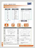 108 ttSSZJ- MILLING TOOLS “JiSfjlijWITDR indexable milling tools ± J I A 45 D 60 E 75 P 90 Z 30 R X Special F Sttfl Fate milling tool E SlHXftJe m ng MO B PlOt Каталог SANT 2016 Металлорежущий инструмент со сменными режущими пластинами Токарные резцы с СРП Расточные оправки Резьбовые державки Торцевые фрезы Корпусные сверла Стр. 102