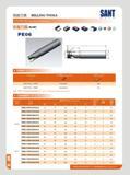 164 mm MILLING TOOLS SANT K IS 71 H °J4 G2SVJ J7DR Indexable milling loots Kr:90 PE06 QmOD ESESSaSSSS 7)>t Insert Insert Screw IS F Wrench A AXMT1235CCPEER TL6 Каталог SANT 2016 Металлорежущий инструмент со сменными режущими пластинами Токарные резцы с СРП Расточные оправки Резьбовые державки Торцевые фрезы Корпусные сверла Стр. 158