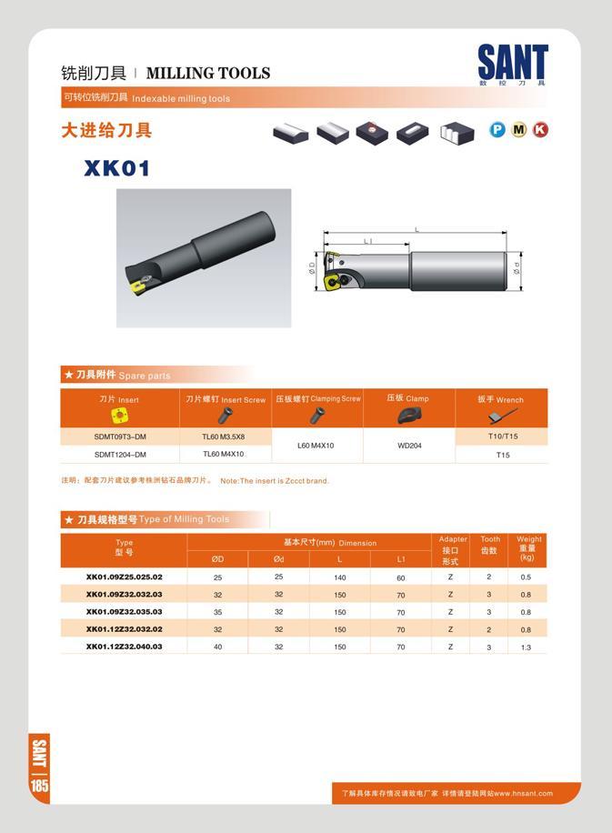192 mm MILLING TOOLS SANT P IB 71 °J4 G2SVJ J7DK Indexable milling loots XK01 ;j ’ I 7JK insert 8 7)KWtT Insert Screw 1 & ip- SOMT09T3-DM TL6OM3 5X0 L60M4Xiq W Каталог SANT 2016 Металлорежущий инструмент со сменными режущими пластинами Токарные резцы с СРП Расточные оправки Резьбовые державки Торцевые фрезы Корпусные сверла Стр. 186