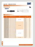 214 DRILLING TOOLS flJJQlZJR Hole-machining Tools TltGSJLtt UD50 SANT A O ft Type Dimension Insert a am D D1 D2 L2 LI L 7)K mi &¥ UDS0 SP05 125 W20 UD50 SP05 1 Каталог SANT 2016 Металлорежущий инструмент со сменными режущими пластинами Токарные резцы с СРП Расточные оправки Резьбовые державки Торцевые фрезы Корпусные сверла Стр. 208