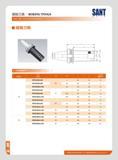 222 1BI7J: BORING TOOLS SANT JLJIQITJH Hole-machining T< mm 7ja ss ttKBT Type CD cDI L LI (kg) BT40 E20 L50 50 23 1 0 DT40 t20 L80 20 22 80 53 i i BT40 C20 L12 Каталог SANT 2016 Металлорежущий инструмент со сменными режущими пластинами Токарные резцы с СРП Расточные оправки Резьбовые державки Торцевые фрезы Корпусные сверла Стр. 216