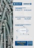 137 4 ОСВОИТЕ ОСНОВЫ БЕЗОПАСНОГО КРЕПЛЕНИЯ СМ СТР 4 SORMAT РАЗМЕР КЛИНОВОГО АНКЕРА - В ЕГО НАЗВАНИИ S-KA 6/15 S-KA 6x40 РАЗМЕР ШУРУПА ПО БЕТОНУ - В НАЗВАНИИ 6x Каталог SORMAT 2016 Крепежная техника и системы Металлические и химические анкеры Дюбели Шурупы Установочный инструмент Монтажные ленты Уплотнительные втулки Стр. 