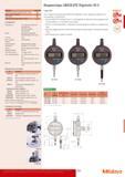 253 Стандартные индикаторы Mitutoyo ABSOLUTE Digimatic очень наджны и удобны в использовании Датчик ABSOLUTE избавляет вас от необходимости обнуления при каждом вкл Каталог MITUTOYO 2014 Измерительный инструмент и приборы Стр. 251
