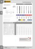 23 HIGH PERFORMANCE MACHINE TAPS HOCHLEISTUNGSGEWINDEBOHRER DIN-371 HSSE PM HSSE 1 СОЖ для нарезания резьбы на стр 243 Speciments for threading on 243 pa Каталог FANAR 2014 Станочный и ручной металлорежущий инструмент для обработки резьбы Метчики Раскатники Плашки Резьбонарезные станки и приспособления Инструментальная оснастка Стр. 20