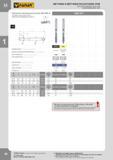 43 МЕТЧИКИ И РАСКАТНИКИ VHM TAPS AND FORMING TAPS VHM GEWINDEBOHRER VHM Основная метрическая резьба ISO DIN-13 ISO Metric coarse thread DIN-13 Metrisches Каталог FANAR 2014 Станочный и ручной металлорежущий инструмент для обработки резьбы Метчики Раскатники Плашки Резьбонарезные станки и приспособления Инструментальная оснастка Стр. 40