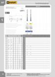 57 ISO Metric fine thread DIN-13 Metrisches ISO-Feingewinde DIN-13 HIGH PERFORMANCE MACHINE TAPS HOCHLEISTUNGSGEWINDEBOHRER DIN-374 6HX Пример записи для Каталог FANAR 2014 Станочный и ручной металлорежущий инструмент для обработки резьбы Метчики Раскатники Плашки Резьбонарезные станки и приспособления Инструментальная оснастка Стр. 54
