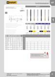 58 HIGH PERFORMANCE MACHINE TAPS HOCHLEISTUNGSGEWINDEBOHRER ISO Metric fine thread DIN-13 Metrisches ISO-Feingewinde DIN-13 DIN-371 Пример записи для зак Каталог FANAR 2014 Станочный и ручной металлорежущий инструмент для обработки резьбы Метчики Раскатники Плашки Резьбонарезные станки и приспособления Инструментальная оснастка Стр. 55