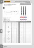 197 ТВЕРДОСПЛАВНЫЕ СПИРАЛЬНЫЕ СВЕРЛА SOLID CARBIDE TWIST DRILLS VHM-SPIRALBOHRER Максимальная глубина отверстия Maximal hole depth Maximale Bohrtiefe DIN- Каталог FANAR 2014 Станочный и ручной металлорежущий инструмент для обработки резьбы Метчики Раскатники Плашки Резьбонарезные станки и приспособления Инструментальная оснастка Стр. 194