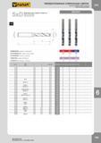 198 ТВЕРДОСПЛАВНЫЕ СПИРАЛЬНЫЕ СВЕРЛА SOLID CARBIDE TWIST DRILLS VHM-SPIRALBOHRER Максимальная глубина отверстия Maximal hole depth Maximale Bohrtiefe DIN- Каталог FANAR 2014 Станочный и ручной металлорежущий инструмент для обработки резьбы Метчики Раскатники Плашки Резьбонарезные станки и приспособления Инструментальная оснастка Стр. 195
