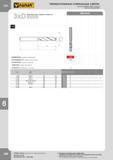 203 ТВЕРДОСПЛАВНЫЕ СПИРАЛЬНЫЕ СВЕРЛА SOLID CARBIDE TWIST DRILLS VHM-SPIRALBOHRER Максимальная глубина отверстия Maximal hole depth Maximale Bohrtiefe DIN- Каталог FANAR 2014 Станочный и ручной металлорежущий инструмент для обработки резьбы Метчики Раскатники Плашки Резьбонарезные станки и приспособления Инструментальная оснастка Стр. 200