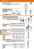 854 Съёмники универсальные Подпружиненные съемные захваты пропорционально переводят тяговое усилие в усилие зажимное Применение: За счет пруж Каталог HOFFMANN GROUP 2017 Ручной слесарно-монтажный и контрольно-измерительный инструмент для производственных предприятиий и служб сервиса Инвентарь Стр. 854