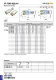431 3P-TE90-M(S)-04 Модульная головка 90° Обозначение Размеры (мм) Каналы СОЖ Рис Пластина DC DCONMS LF OAL THSZMS APMX DRVS 3P-TE90-210-M06-04 2 10 Каталог TAEGUTEC 2020 Вращающийся режущий и вспомогательный инструмент по металлу Твердосплавные пластины Сборные фрезы с СМП Монолитные фрезы и сверла Инструментальные патроны Стр. E118