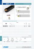 159 ТОКАРНЫЕ СБОРНЫЕ РЕЗЦЫ Pramet ДЛЯ НАРЕЗАНИЯ РЕЗЬБЫ SER/L-S Угол X выбирается в пределах -1,5° +4,5° заменой опорной пластины Спецификация опорных пластин п Каталог PRAMET 2014 на русском языке Токарная обработка Точение Отрезка Обработка канавок Нарезание резьбы Стр. 158