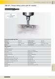 823 PROCESSING EXAMPLE TYPE TMC TMC SP - Thread milling cutters with 45° chamfer Processing example type TMC Guhring no : 3528 TiCN Cutting speed vc Каталог GUHRING 2016 Режущий инструмент для обработки наружной и внутренней резьбы Машинные и ручные метчики Твердосплавные резьбовые фрезы Круглые плашки Инструментальная оснастка Стр. 811