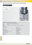 826 Technical section PROGRAMMING EXAMPLE M14X1 5 - 6G (EXTERNAL THREAD) TMU SP - Universal thread milling cutters for external threads Programming e Каталог GUHRING 2016 Режущий инструмент для обработки наружной и внутренней резьбы Машинные и ручные метчики Твердосплавные резьбовые фрезы Круглые плашки Инструментальная оснастка Стр. 814