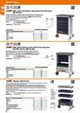56 Hoffmann Group Number of drawers Roller cabinet with 6 drawers 556 83 Height mm 950 Width mm 660 Depth mm 380 Drawer usable width mm 500 Drawer u Каталог HOFFMANN GROUP 2016 Производственная мебель для работы хранения и транспортировки в условиях промышленных предприятий и сервисных мастерских Вер. 47 ENG Стр. 56