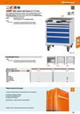 231 Hoffmann Group 47 Roller cabinet with drawers 27 x 27 units With 2 ball-bearing fixed wheels and 2 castors 0 100 mm, lockable With anti-roll lip Каталог HOFFMANN GROUP 2016 Производственная мебель для работы хранения и транспортировки в условиях промышленных предприятий и сервисных мастерских Вер. 47 ENG Стр. 231
