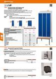 320 Hoffmann Group 47 <0 8 holeX, Garment lockers with sloping roof and bench seat support frame The body has a sloping roof, so that no objects can Каталог HOFFMANN GROUP 2016 Производственная мебель для работы хранения и транспортировки в условиях промышленных предприятий и сервисных мастерских Вер. 47 ENG Стр. 320