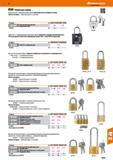 1059 Навесные замки Мощный замок с блокираторами, корпус оцинкованный, атмосферостойкий Объем поставки: Навесной замок с 2 ключами 0 корпуса м Каталог HOFFMANN GROUP 2017 Ручной слесарно-монтажный и контрольно-измерительный инструмент для производственных предприятиий и служб сервиса Инвентарь Стр. 1059