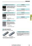 459 GROOVING VPBORT (1st Recommendation) RT9010 9 First recommended grade for Titanium alloys Not recommended for use on non-ferrous alloys NX2525 NX Каталог MITSUBISHI 2018 Инструмент для станков Пластины сменные режущие Фрезы концевые твердосплавные и сборные с СРП Сверла спиральные Резцы токарные Державки Стр. 459