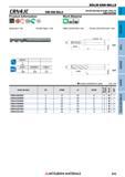 843 Концевые фрезы Mitsubishi Materials по металлу SOLID END MILLS Каталог MITSUBISHI 2018 Инструмент для станков Пластины сменные режущие Фрезы концевые твердосплавные и сборные с СРП Сверла спиральные Резцы токарные Державки Стр. 843
