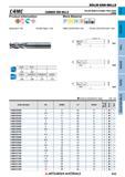 845 Концевые фрезы Mitsubishi Materials по металлу SOLID END MILLS Каталог MITSUBISHI 2018 Инструмент для станков Пластины сменные режущие Фрезы концевые твердосплавные и сборные с СРП Сверла спиральные Резцы токарные Державки Стр. 845