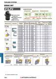 1602 TOOLING SYSTEM TOOLING SYSTEM BORING UNIT FA,F V IDENTIFICATION ) Precision finish boring unit >Facilitates precision adjustment I High accuracy Каталог MITSUBISHI 2018 Инструмент для станков Пластины сменные режущие Фрезы концевые твердосплавные и сборные с СРП Сверла спиральные Резцы токарные Державки Стр. 1602