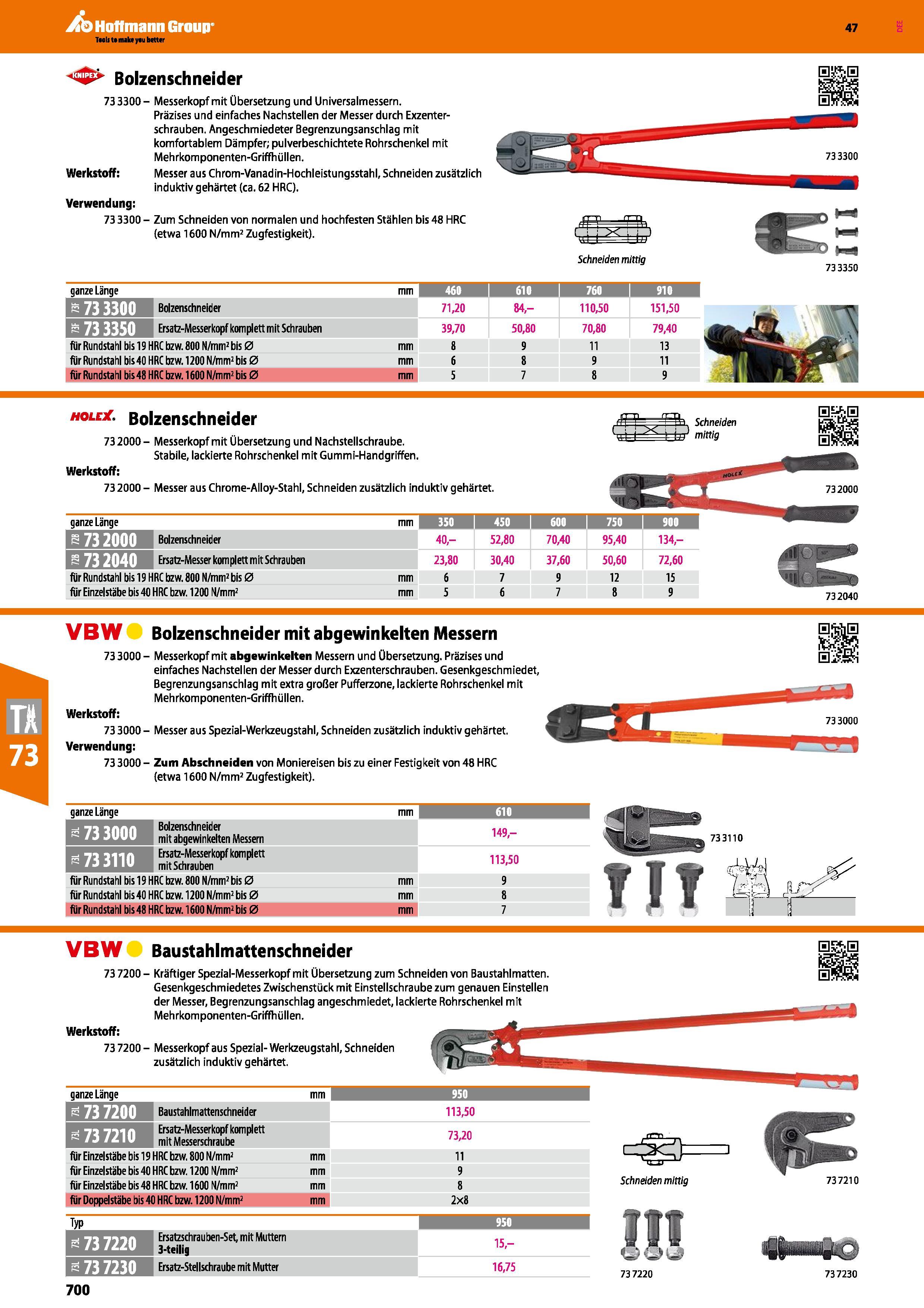 700 733300- Messerkopf mit Übersetzung und Universalmessern Präzises und einfaches Nachstellen der Messer durch Exzenterschrauben Angeschmiedeter Beg Каталог HOFFMANN GROUP 2016 Ручной слесарно-монтажный и контрольно-измерительный инструмент и приборы для предприятий машиностроения и мастерских сервисного обслуживания 47 версия издания Стр. 700 DEU