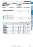 1129 Концевые фрезы Mitsubishi Materials по металлу SOLID END MILLS Каталог MITSUBISHI 2018 Инструмент для станков Пластины сменные режущие Фрезы концевые твердосплавные и сборные с СРП Сверла спиральные Резцы токарные Державки Стр. 1129