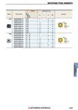 1339 Расходный металлорежущий инструмент Mitsubishi Сменные режущие твердосплавные пластины для сверла ROTATING TOOL INSERTS Каталог MITSUBISHI 2018 Инструмент для станков Пластины сменные режущие Фрезы концевые твердосплавные и сборные с СРП Сверла спиральные Резцы токарные Державки Стр. 1339