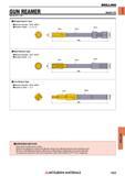 1923 DRILLING GUN REAMER Technical Info 1997 ORDERING METHOD Please specify the following when ordering Reamer Name Diameter of Reamer (DC) Length of Каталог MITSUBISHI 2018 Инструмент для станков Пластины сменные режущие Фрезы концевые твердосплавные и сборные с СРП Сверла спиральные Резцы токарные Державки Стр. 1923