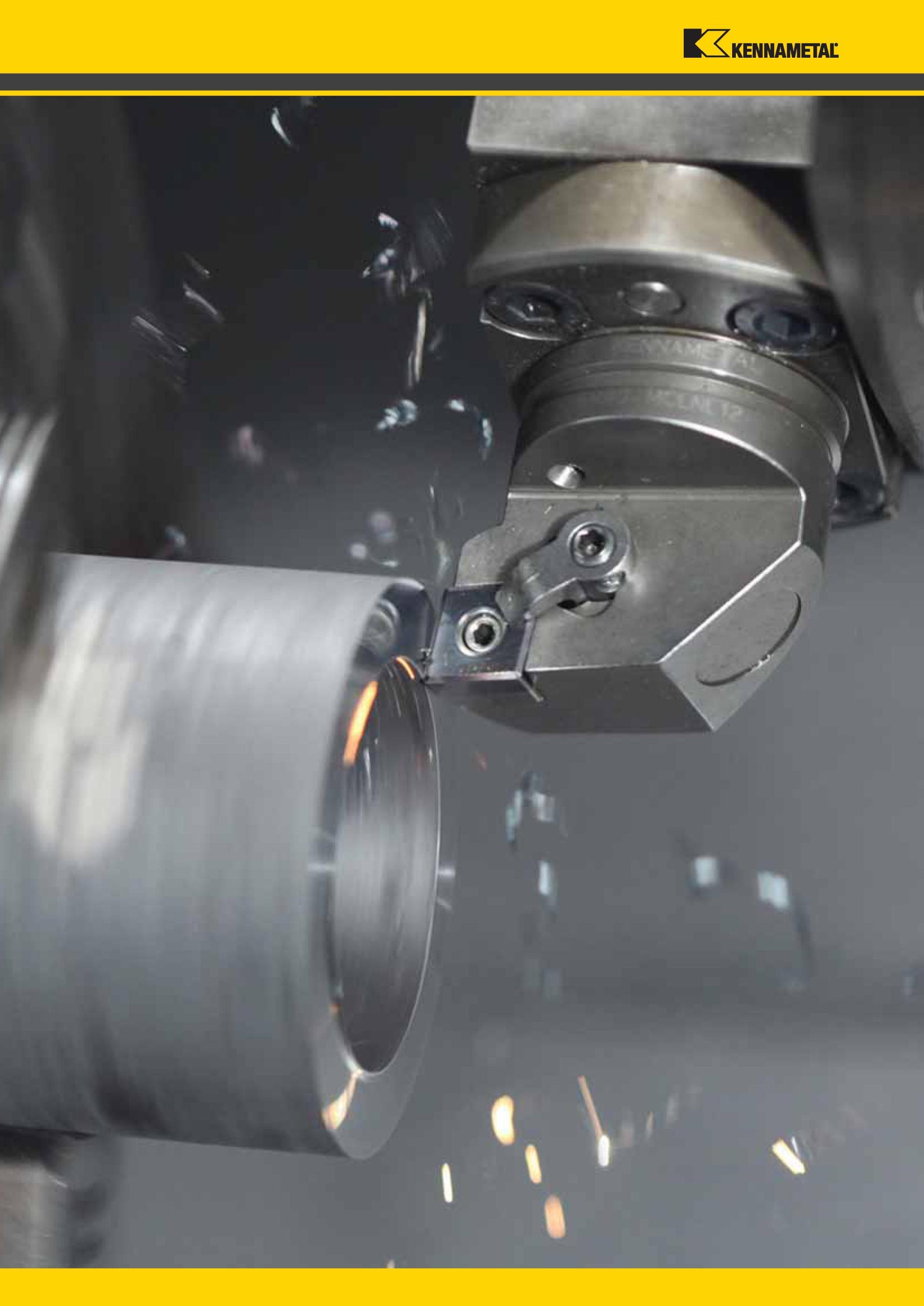176 Иллюстрация технологического процесса токарной обработки на многофункциональном обрабатывающем центре с ЧПУ Токарная державка Kennametal с режущей сме Мастер-каталог KENNAMETAL 2013 Металлорежущий инструмент Точение Обработка отверстий Фрезерование Стр. B132