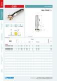 41 Концевые сборные фрезы Pramet CSC MULTISIDE SC с коническим хвостовиком типа Морзе Обозначение фрезерного металлорежущего инструмента 32A5R050E03-CSC09 32 130,7 50 Каталог PRAMET 2014 Фрезерование Фрезы Сменные режущие пластины Стр. 40