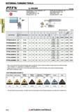 312 Токарные державки по металлу японской компании Mitsubishi Materials с призматическим хвостовиком EXTERNAL TURNING TOOLS Каталог MITSUBISHI 2018 Инструмент для станков Пластины сменные режущие Фрезы концевые твердосплавные и сборные с СРП Сверла спиральные Резцы токарные Державки Стр. 312