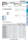 917 Концевые фрезы Mitsubishi Materials по металлу SOLID END MILLS Каталог MITSUBISHI 2018 Инструмент для станков Пластины сменные режущие Фрезы концевые твердосплавные и сборные с СРП Сверла спиральные Резцы токарные Державки Стр. 917