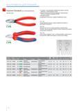 84 Кусачки боковые для электромеханика Knipex DIN ISO 5749 Ручной инструмент с острыми режущими лезвиями для мягкой и жесткой проволоки рояльной струны Режущие кромки д Каталог KNIPEX 2014 Профессиональный ручной инструмент для удаления изоляции Плоскогубцы Кусачки Ножницы Клещи Бокорезы Стр. 84