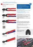 90 Компактный прямой болторез Knipex CoBolt 71 01 200 мм DIN ISO 5743 Ручной инструмент с улучшенной режущей способностью Легкое резание материала большого сечения за с Каталог KNIPEX 2014 Профессиональный ручной инструмент для удаления изоляции Плоскогубцы Кусачки Ножницы Клещи Бокорезы Стр. 90