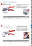 117 Кусачки Knipex для резания без сминания плоских кабелей шириной до 56 мм сменная опора с вмонтированным угольником для перпендикулярного резания с раскрывающей пружи Каталог KNIPEX 2014 Профессиональный ручной инструмент для удаления изоляции Плоскогубцы Кусачки Ножницы Клещи Бокорезы Стр. 117